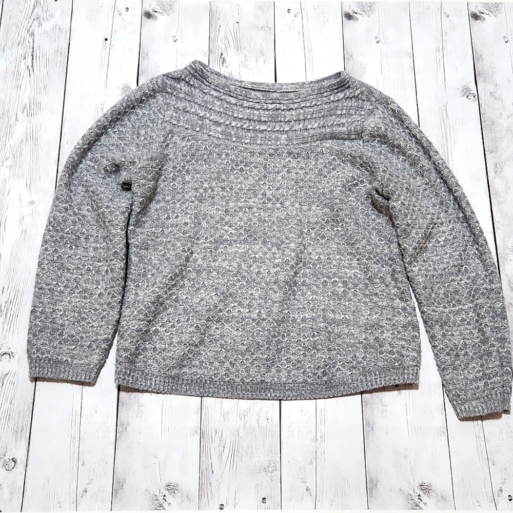 Croft & Barrow XL Petite Heathered Gray Sweater